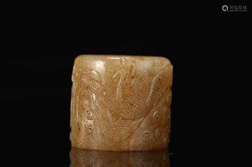 A Chinese Hetian Jade Ring