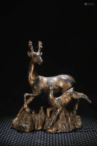 A Chinese Bronze Beast Ornament