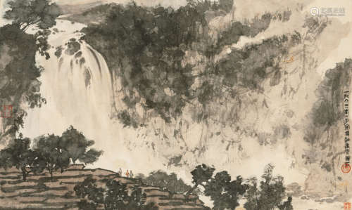 傅抱石 （1904-1965） 觀瀑