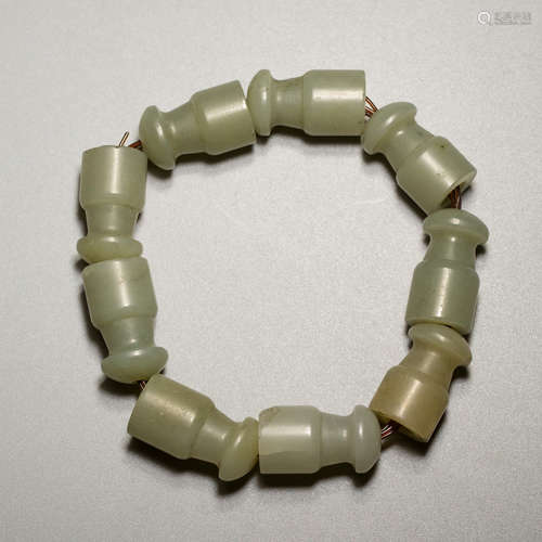 A Chinese White Hetian Jade Cigarette Holder