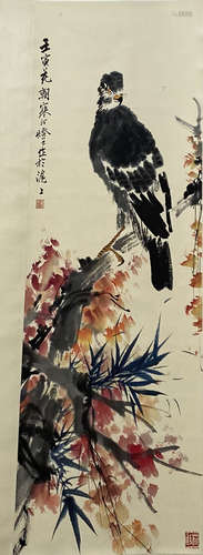 A Chinese Flower&Bird Pattern Painting, Jiang Hanting Mark