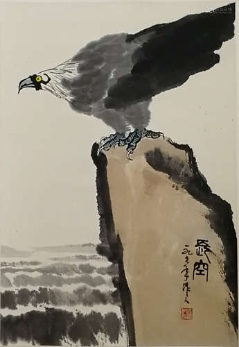 A Chinese Painting, Wu Zuoren Mark