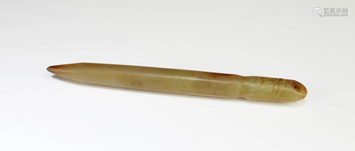 A Carved Jade Hairpin