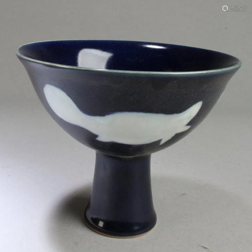 Chinese Porcelain Stem Bowl