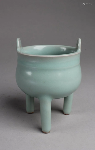 Chinese Enamel Tripod Censer