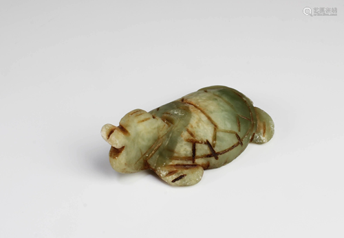 A Carved Tortoise Jade Figurine