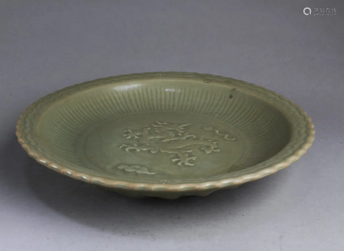 Antique Chinese Celadon Charger