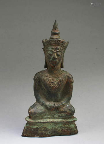 A Bronze Bodhisattva Statue