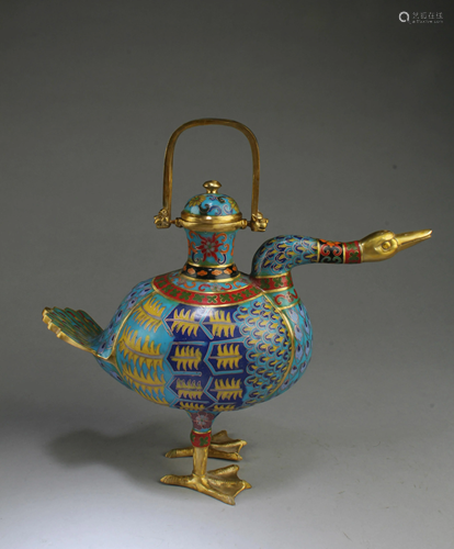 Chinese Cloisonne Teapot