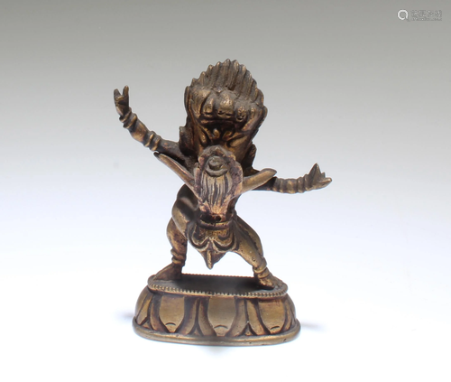 A Bronze Bodhisattva Statue