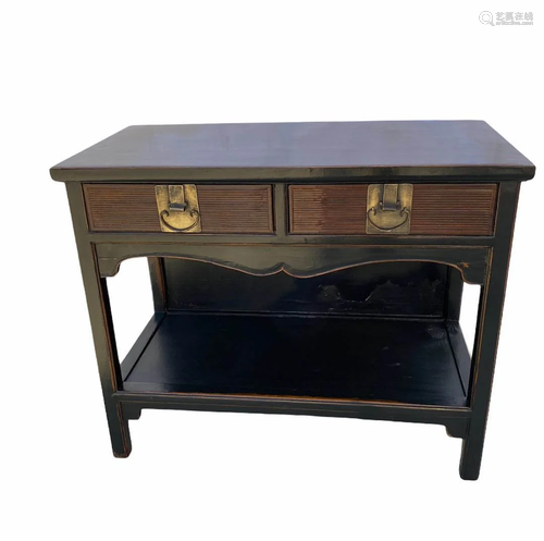 A Hardwood Writing Desk with Drawers