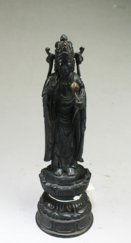 Antique Bronze Bodhisattva Statue