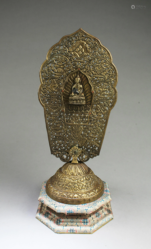 A Gilt Bronze Buddha Statue