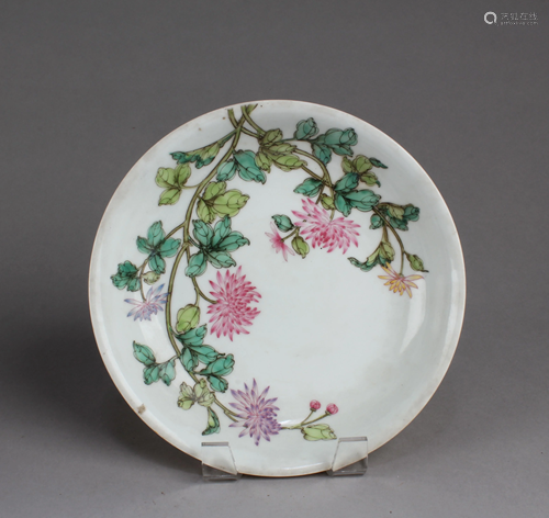 Chinese Famille Verte Plate