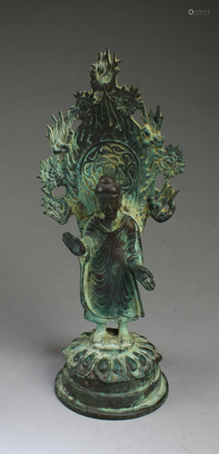 A Bronze Buddha Statue