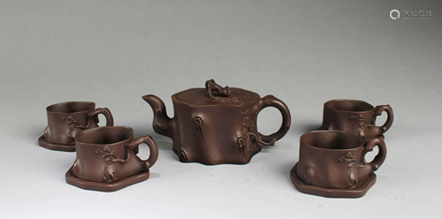 A Zisha Teapot Collection Set