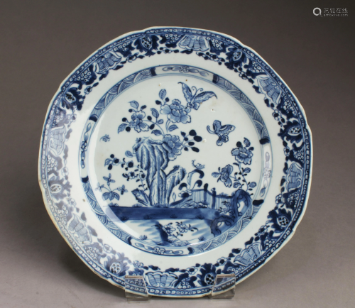 A Blue & White Porcelain Plate