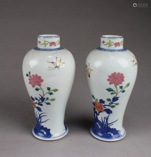 A Pair of Chinese Porcelain Vases