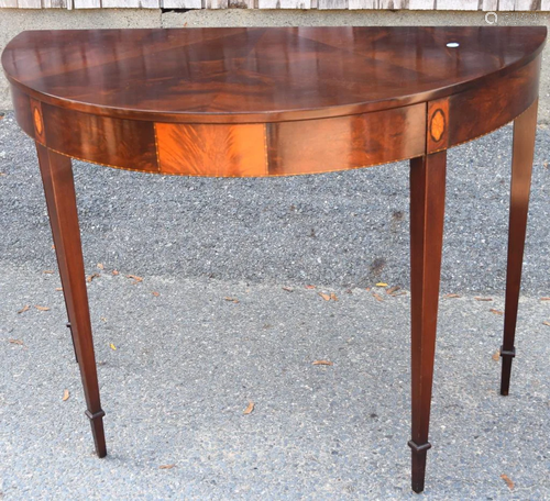 FEDERAL STYLE DEMILUNE TABLE: