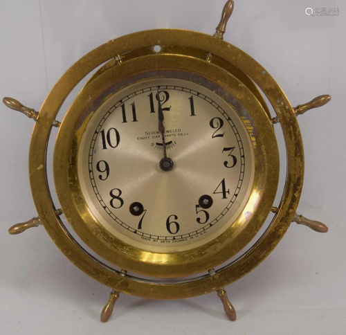 SETH THOMAS SHIPS BELL CLOCK