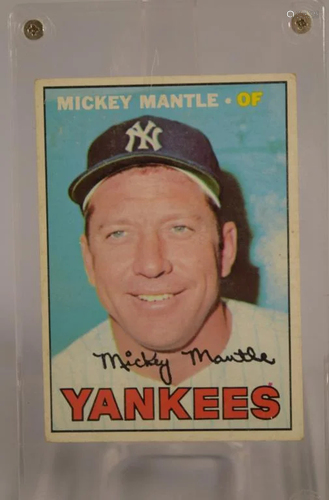 1967 TOPPS MICKEY MANTLE #150 BASEBALL CARD