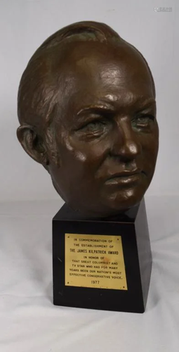 1977 JAMES KILPATRICK BRONZE by D. FACCI