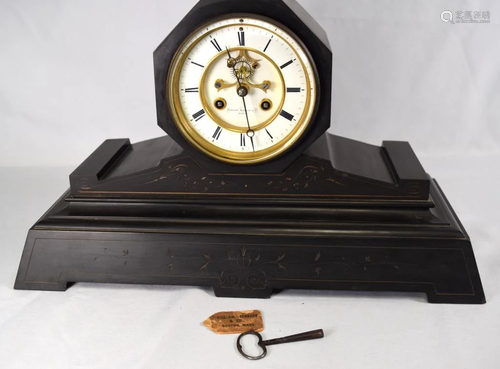 BIGELOW KENNARD & CO SLATE MANTLE CLOCK