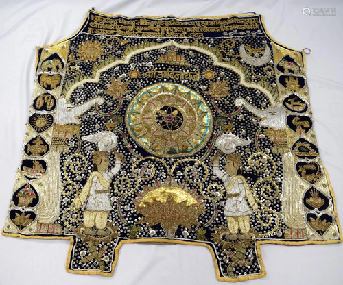 OLD JAIN INDIAN TEXTILE PICHWAI