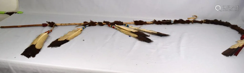 NATIVE AMERICAN COUP STICK or STAFF