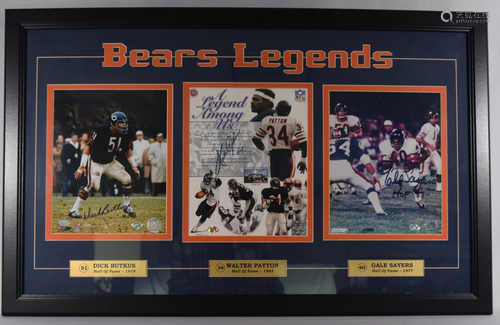 FRAMED FOOTBALL BEARS LEGENDS