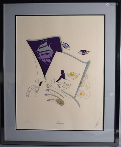 ERTE GEMINI 3/25 ARTIST PROOF PRINT