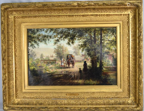 EDWARD LAMSON HENRY OIL PAINTING: