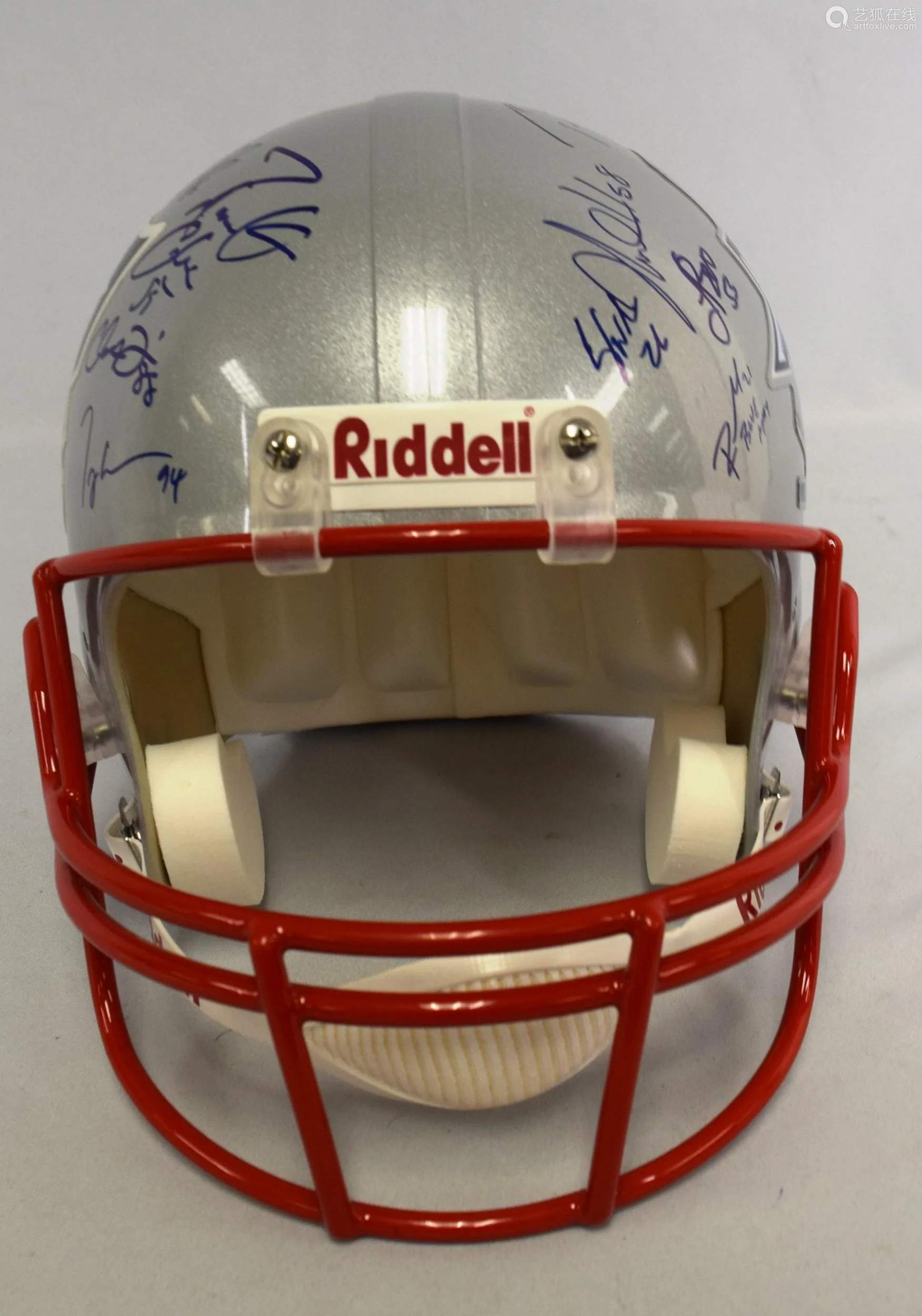 patriot super bowl xxxix autographed helmet-【成交 價格 圖片】