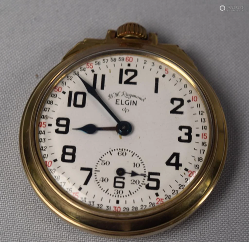 GOLD PLATED ELGIN 21J POCKET WATCH