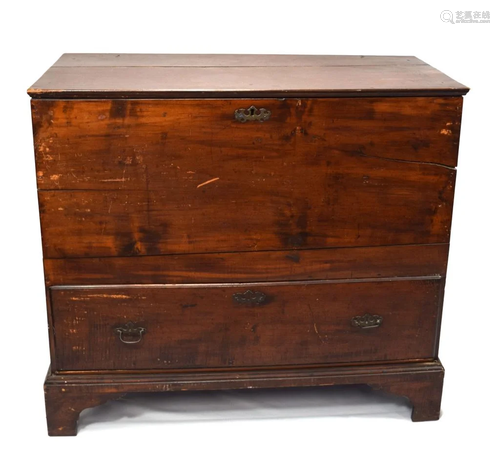 18th AMERICAN MAPLE & PINE BLANKET CHEST