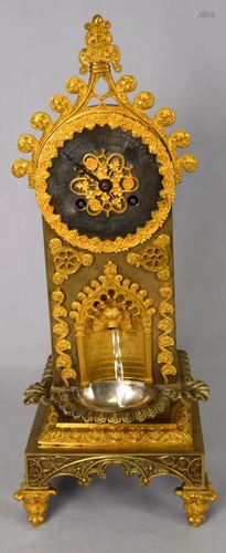 19TH FRENCH GOTHIC STYLE MANTLE CLOCK