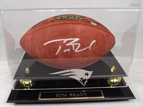 SUPERBOWL XXXIX TOM BRADY AUTOGRAPH FOOTBALL