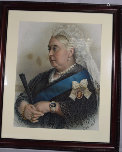 19C QUEEN VICTORIA CHROMOLITHOGRAPH.