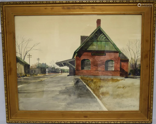 EUGENE CONLON KINGSTON RAILROAD STATION PAIN…