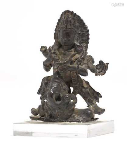 MINIATURFIGUR DES BHAIRAVA.