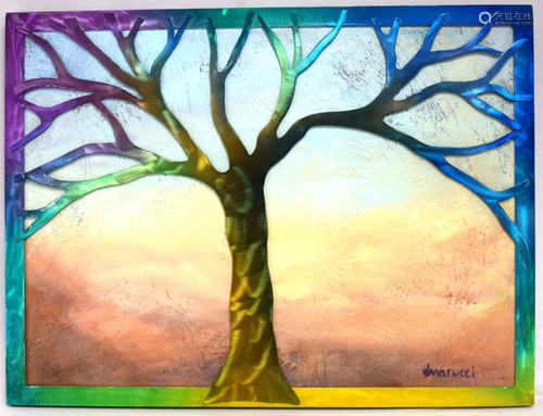 DEBBIE MARUCCI NEW ART TREE PAINTING: