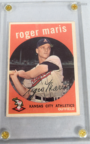 1959 TOPPS ROGER MARIS #202 BASEBALL CARD