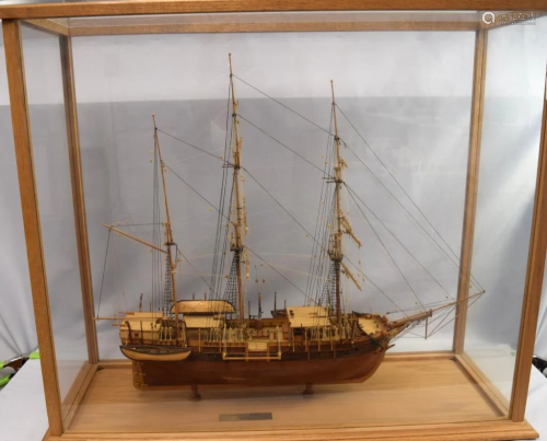 CASED SHIP MODEL of CHARLES W. MORGAN