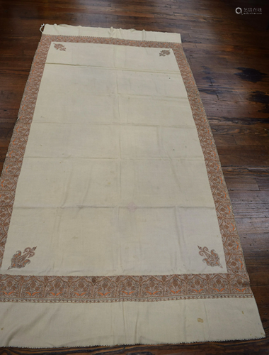 19c INDIAN KASHMIRI SHAWL