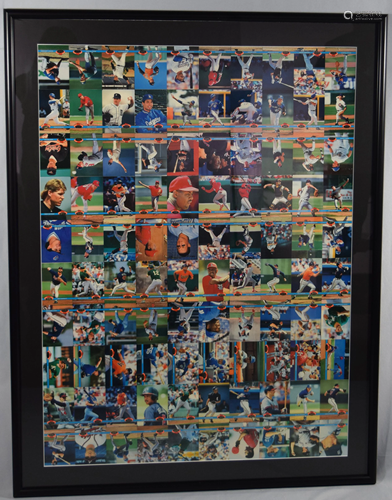 BASEBALL TOPPS 1991 UNCUT CARDS SHEET