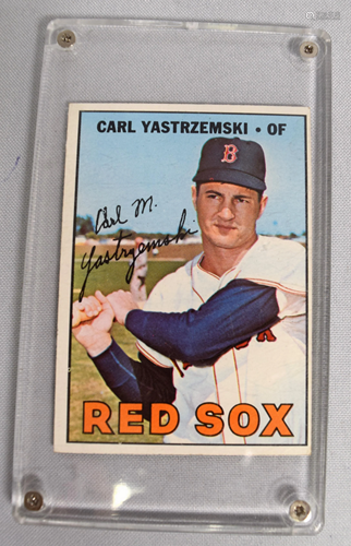 1967 TOPPS CARL YASTREMSKI BASEBALL CARD