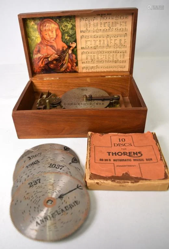 THORENS MUSIC BOX WITH DISCS: