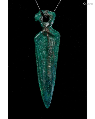 VIKING AGE BRONZE SWORD SHAPED PENDANT