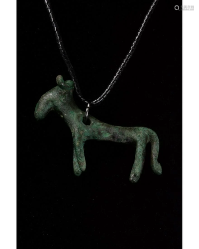 EUROPEAN BRONZE AGE HORSE PENDANT