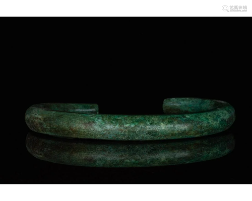 CELTIC BRONZE AGE BRACELET - SUPERB PATINA